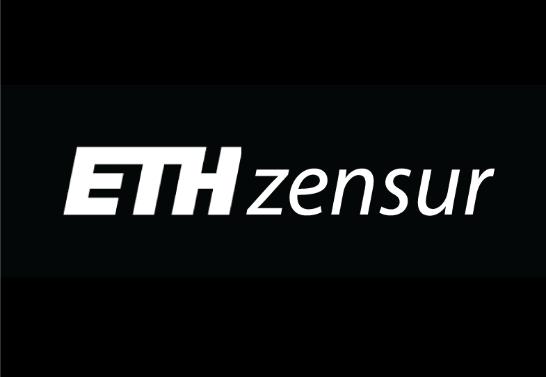 "ETH Zensur" im Stil des ETH-Logos
